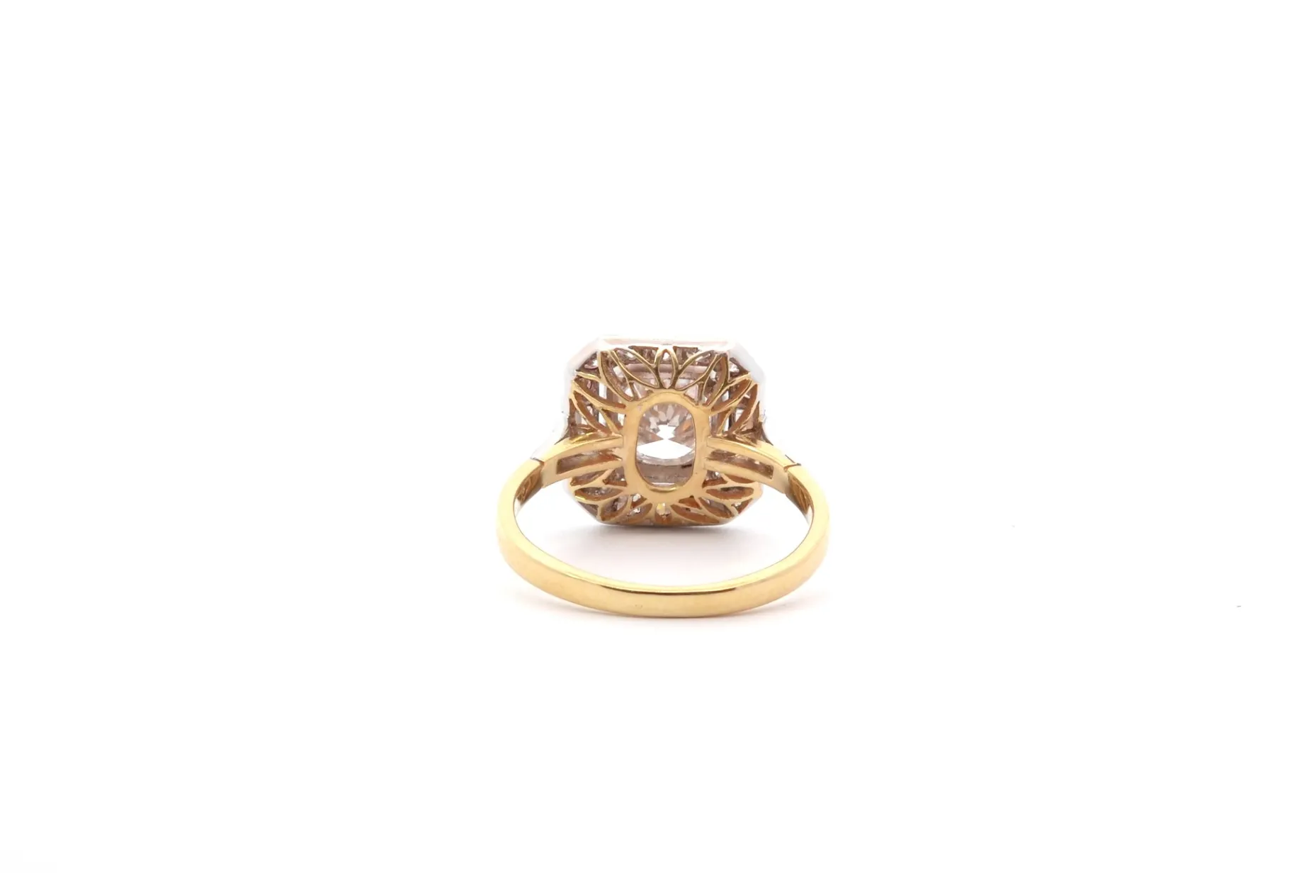 Bottazzi Blondeel Bague art déco diamant 1,05cts en or et platine Sale