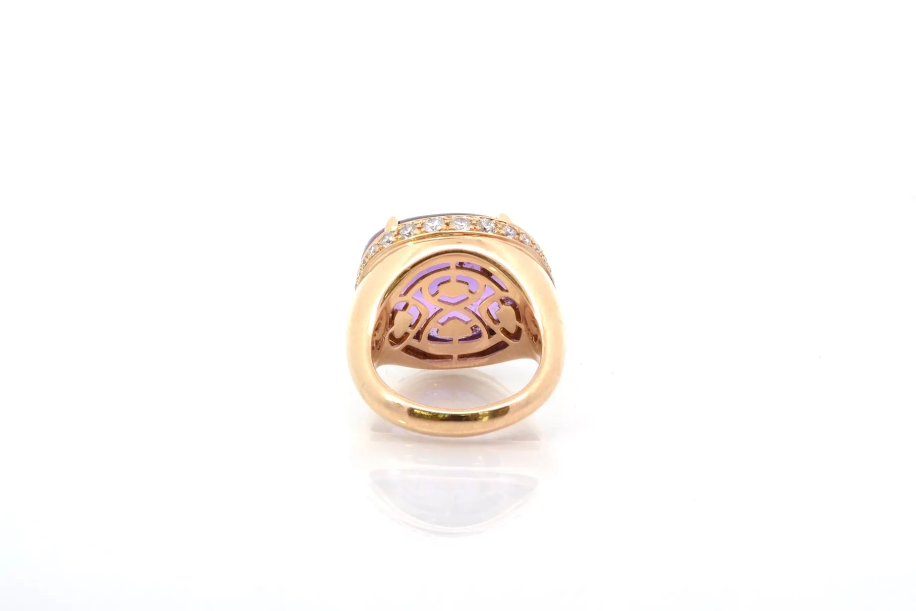 Bottazzi Blondeel Bague Bulgari Sassi amethyste et diamants en or 18k Fashion