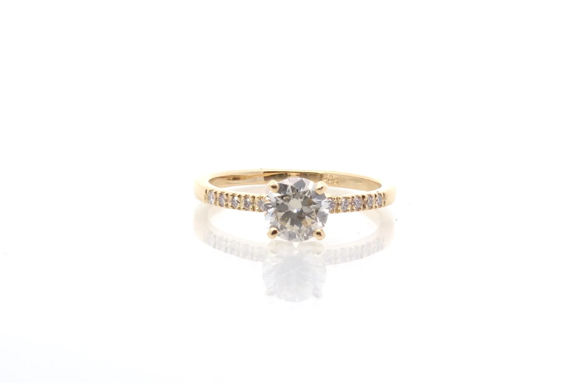 Bottazzi Blondeel Bague diamant 1,03 cts H/SI1 en or 14k Cheap