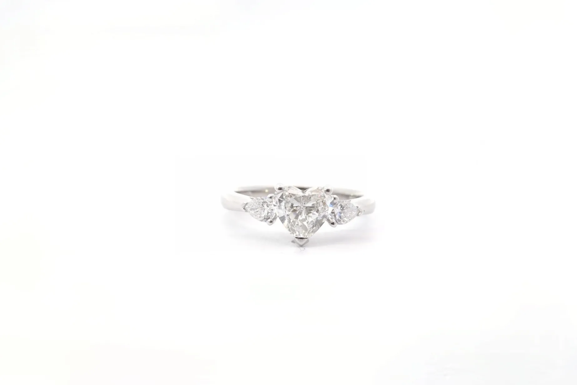 Bottazzi Blondeel Bague diamant cœur 1,13cts E/SI1 en platine Cheap