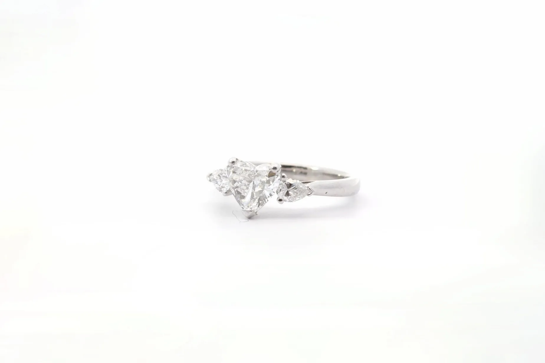 Bottazzi Blondeel Bague diamant cœur 1,13cts E/SI1 en platine Cheap