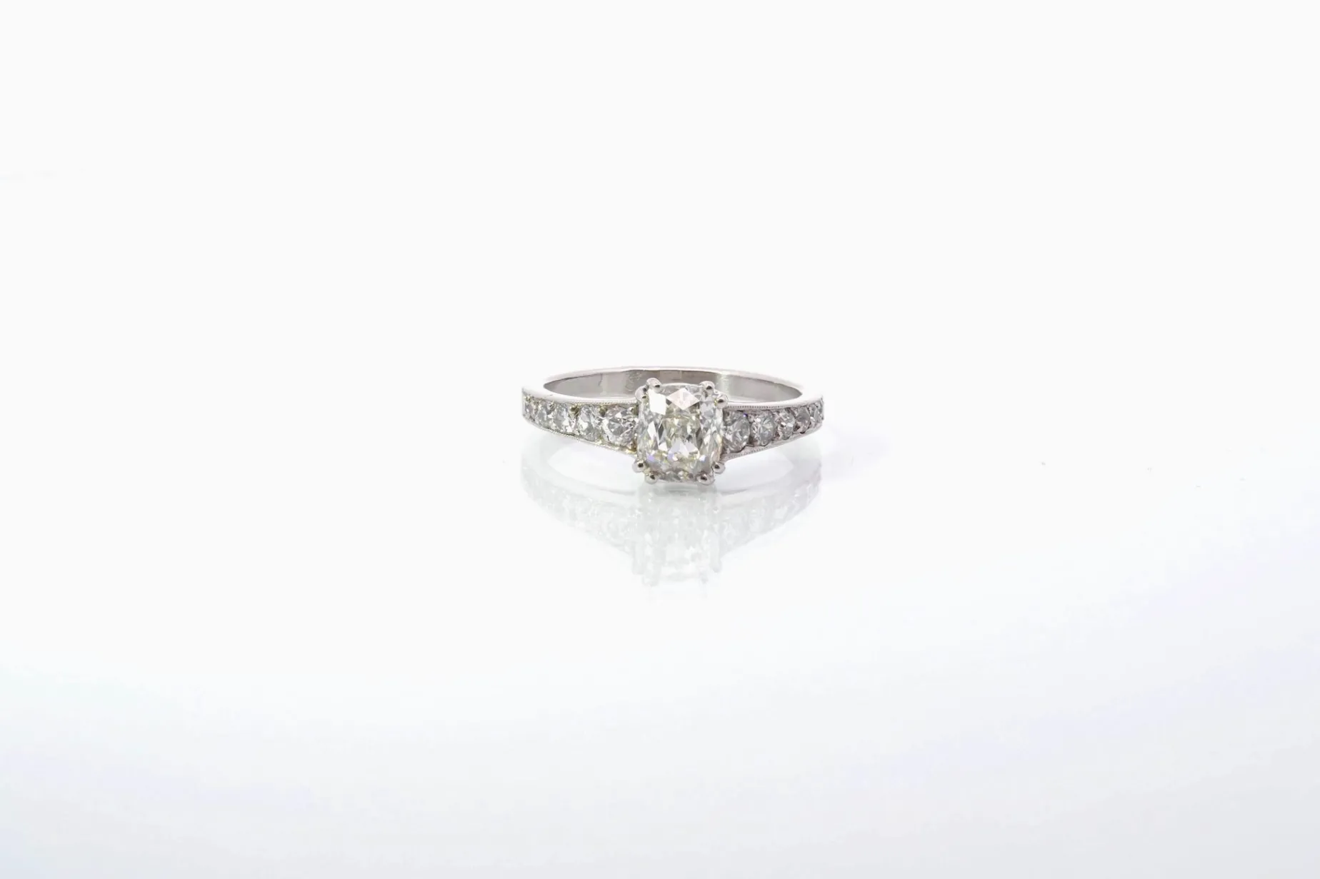 Bottazzi Blondeel Bague diamant taille coussin de 1,20cts Clearance