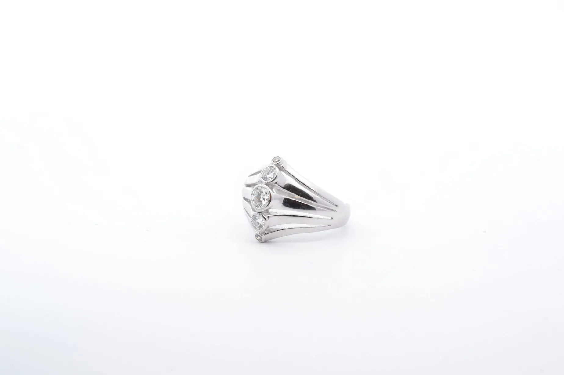 Bottazzi Blondeel Bague diamants en or blanc Fashion