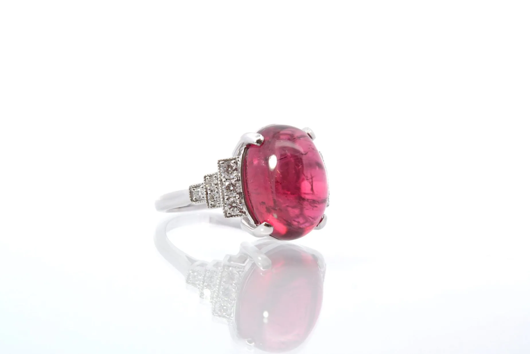 Bottazzi Blondeel Bague d’occasion sertie d’une tourmaline cabochon de 8,45cts Online