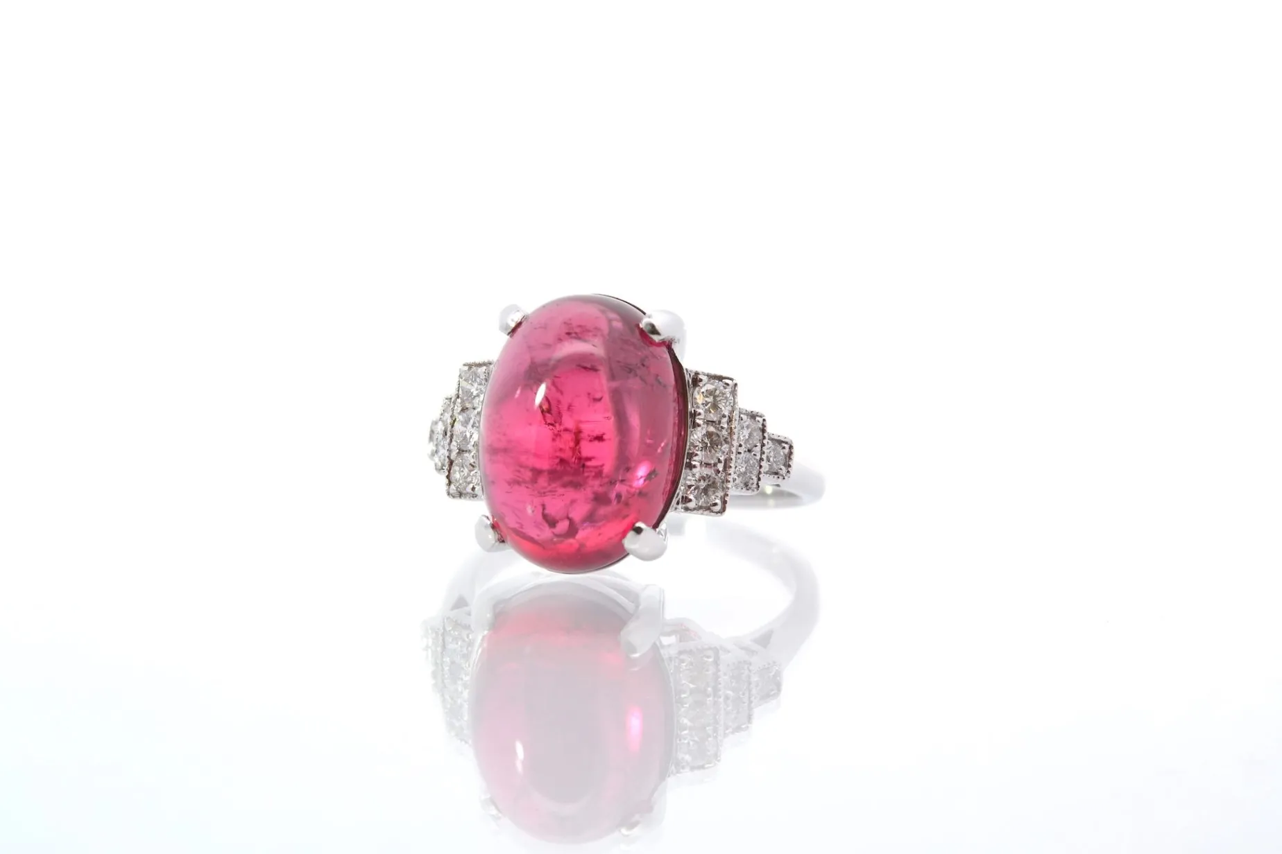 Bottazzi Blondeel Bague d’occasion sertie d’une tourmaline cabochon de 8,45cts Online