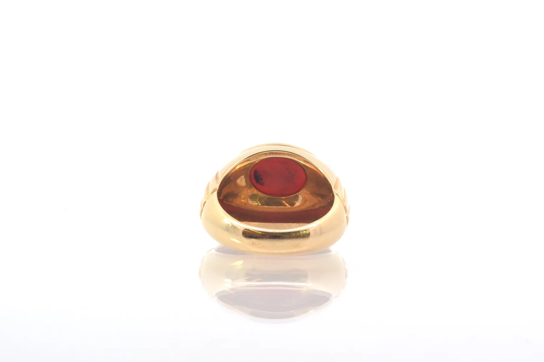 Bottazzi Blondeel Bague d’occasion signée Boucheron corail ovale en or Best Sale