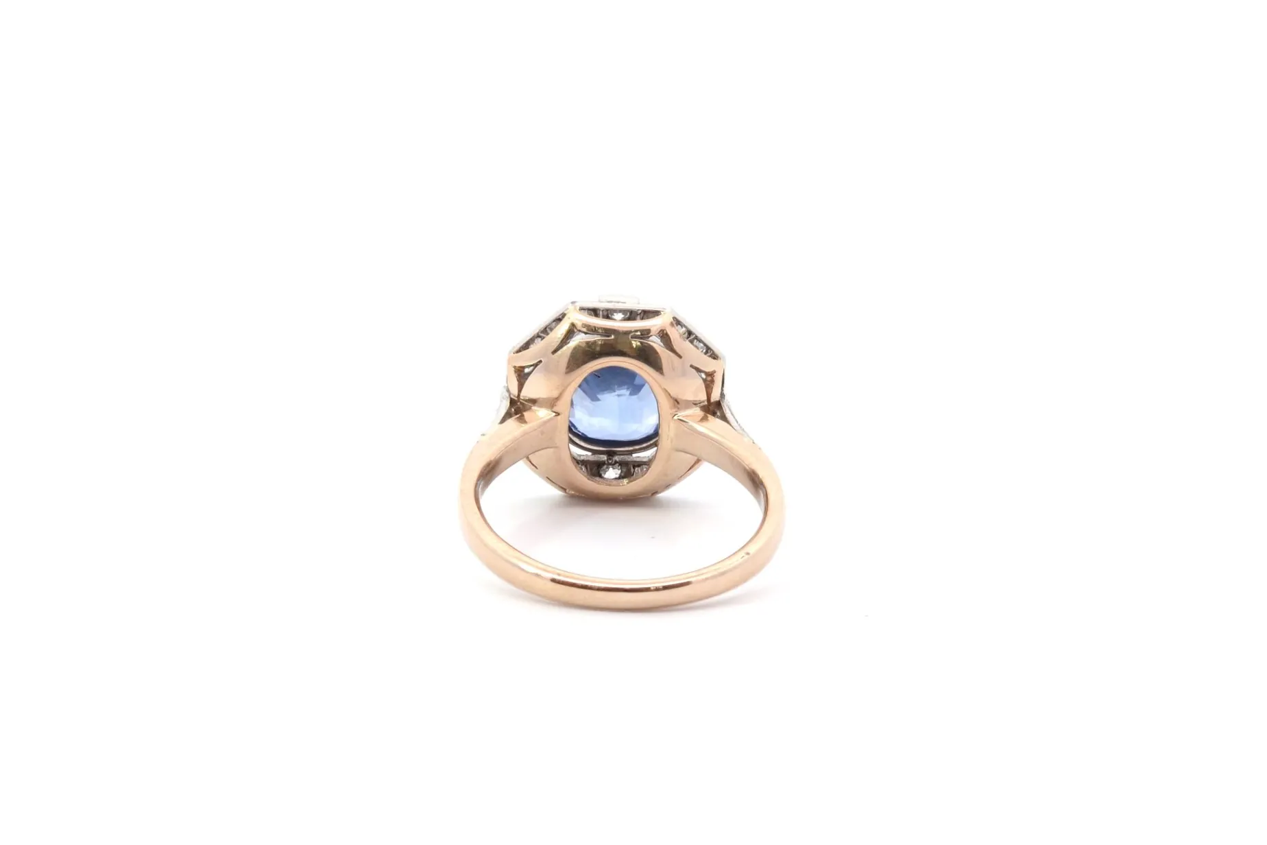 Bottazzi Blondeel Bague saphir 3,05cts et diamants en or et platine Discount