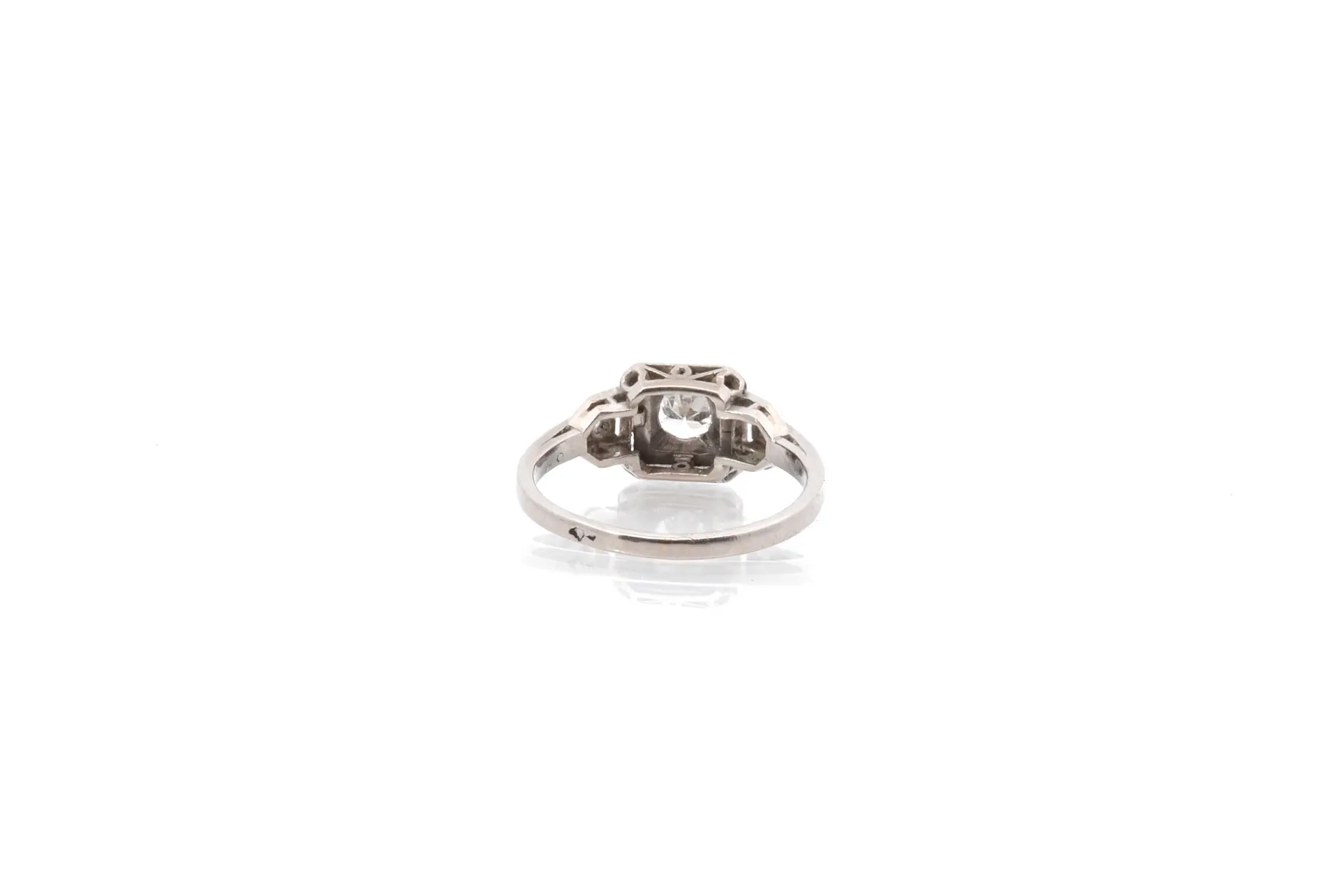 Bottazzi Blondeel Bague vintage art déco diamants en platine Cheap