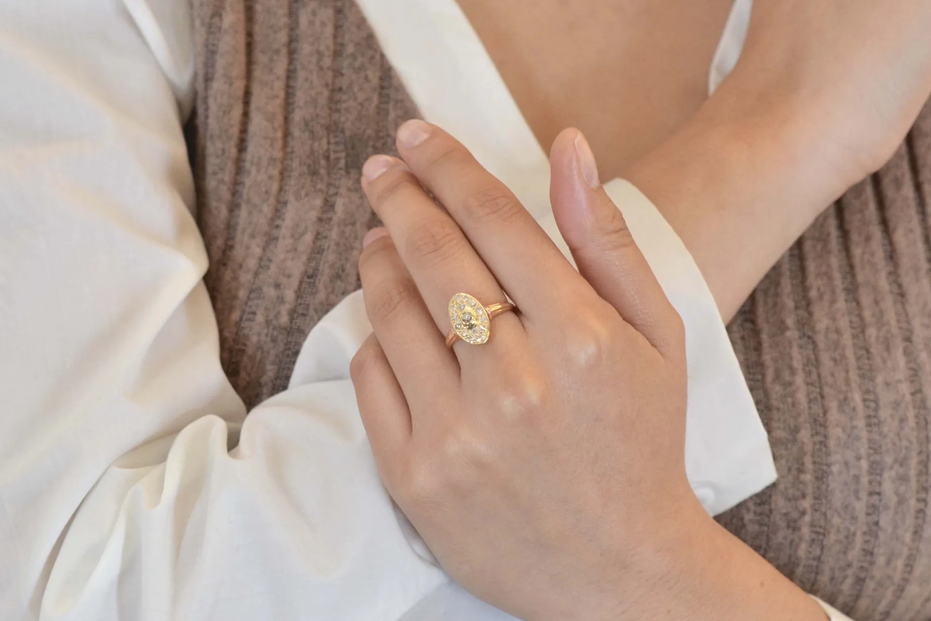 Bottazzi Blondeel Bague vintage diamants en or 18k Best Sale