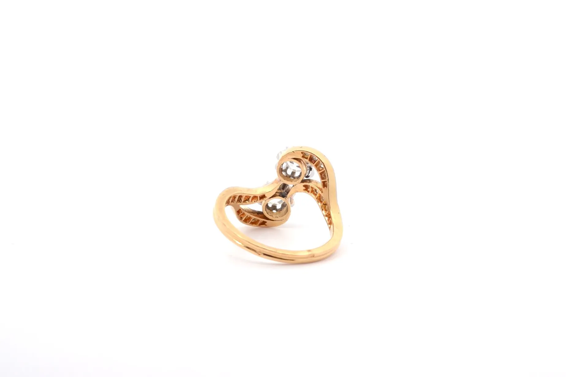 Bottazzi Blondeel Bague vintage diamants toi et moi Cheap