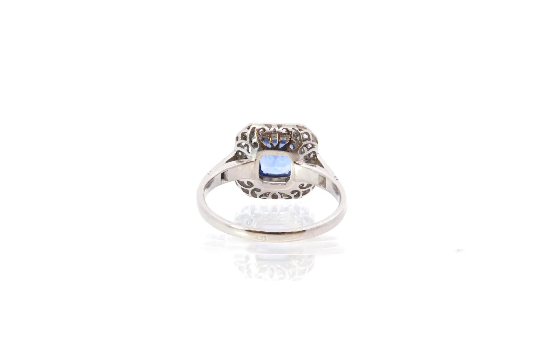 Bottazzi Blondeel Bague vintage saphir et diamants art déco Clearance