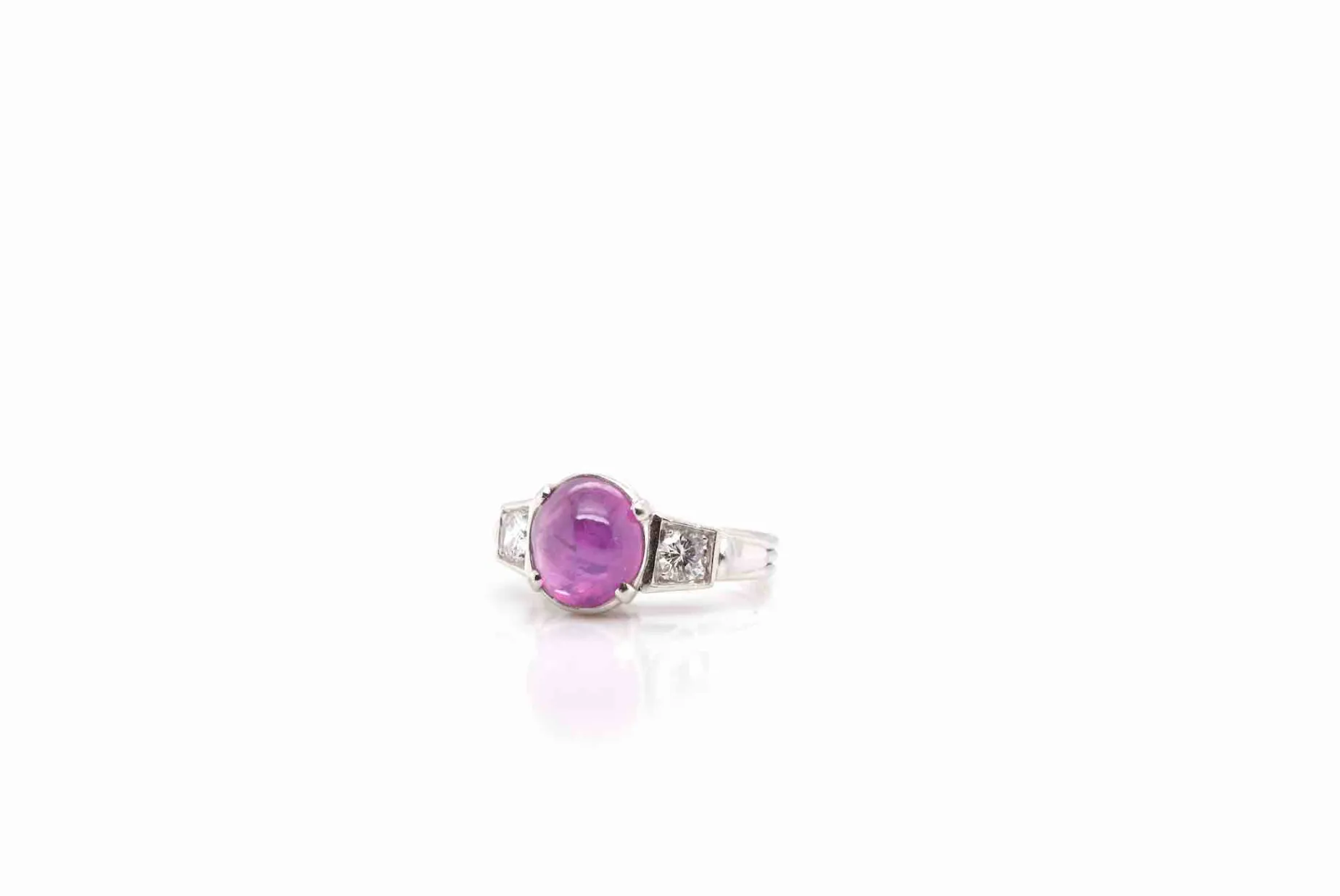 Bottazzi Blondeel Bague vintage saphir rose de Ceylan étoilé Best Sale