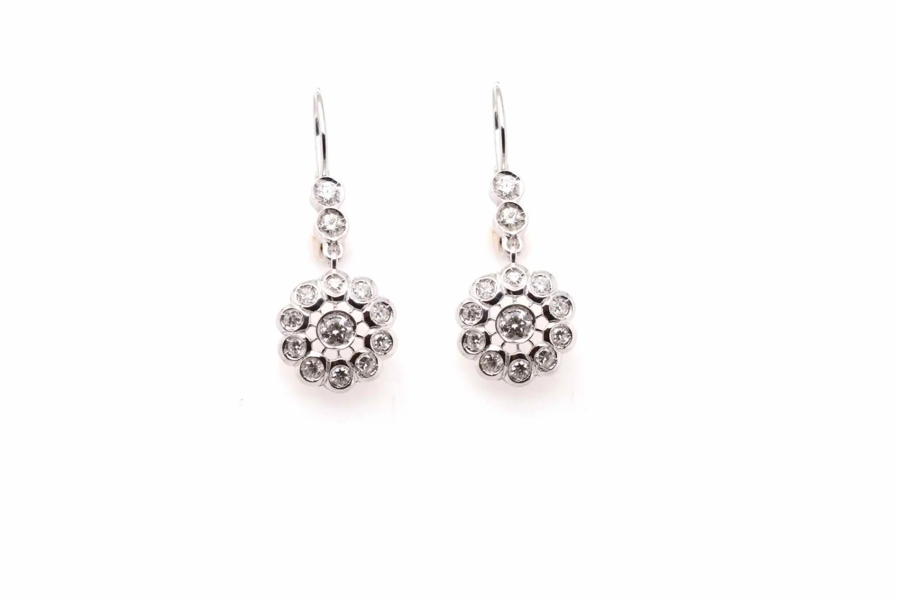 Bottazzi Blondeel Boucles d’oreilles diamants en or blanc 18k Best