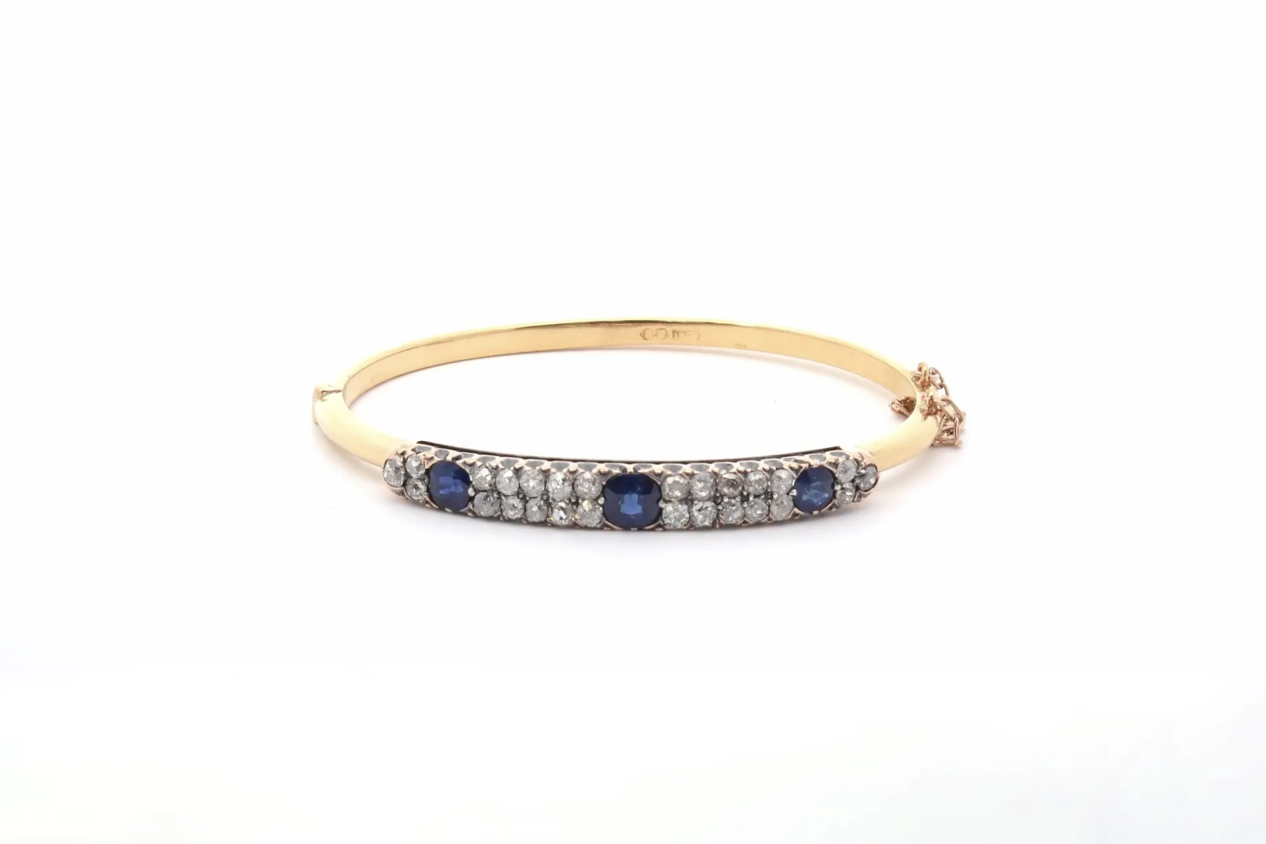 Bottazzi Blondeel Bracelet vintage saphirs et diamants New