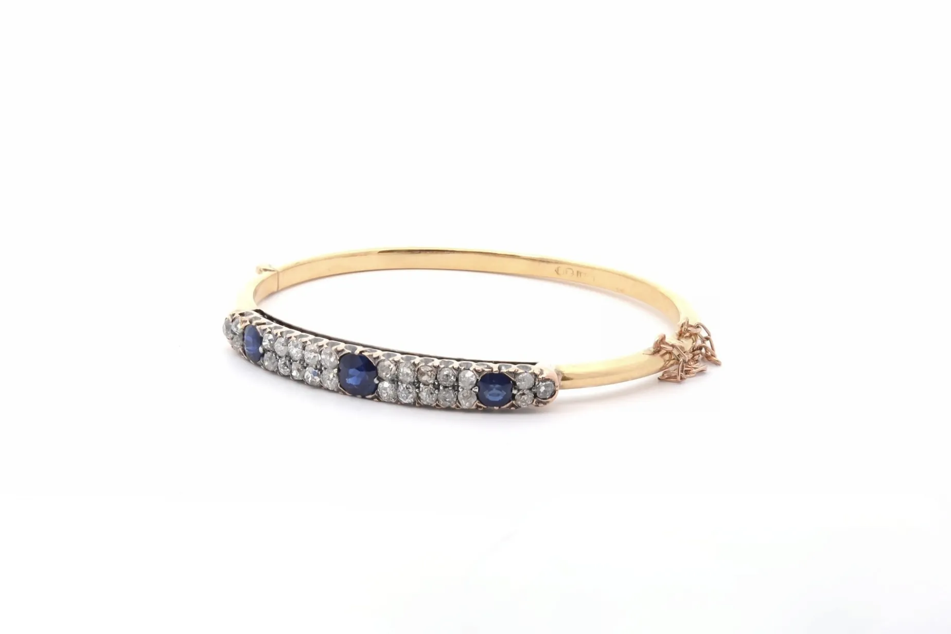 Bottazzi Blondeel Bracelet vintage saphirs et diamants New