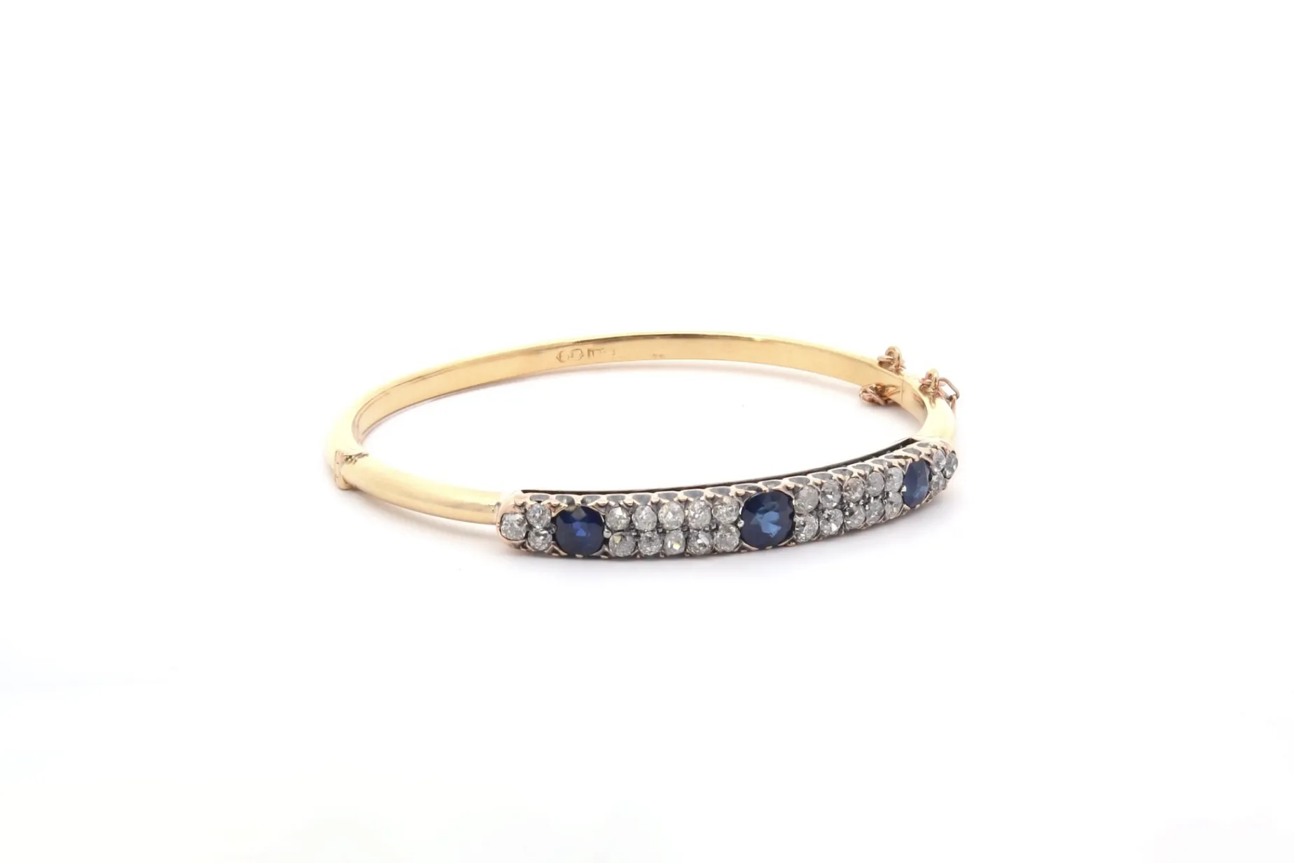 Bottazzi Blondeel Bracelet vintage saphirs et diamants New