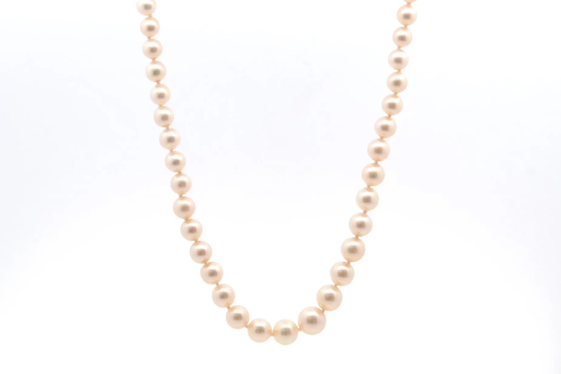 Bottazzi Blondeel Collier perles de culture et fermoir en or blanc 18k Hot