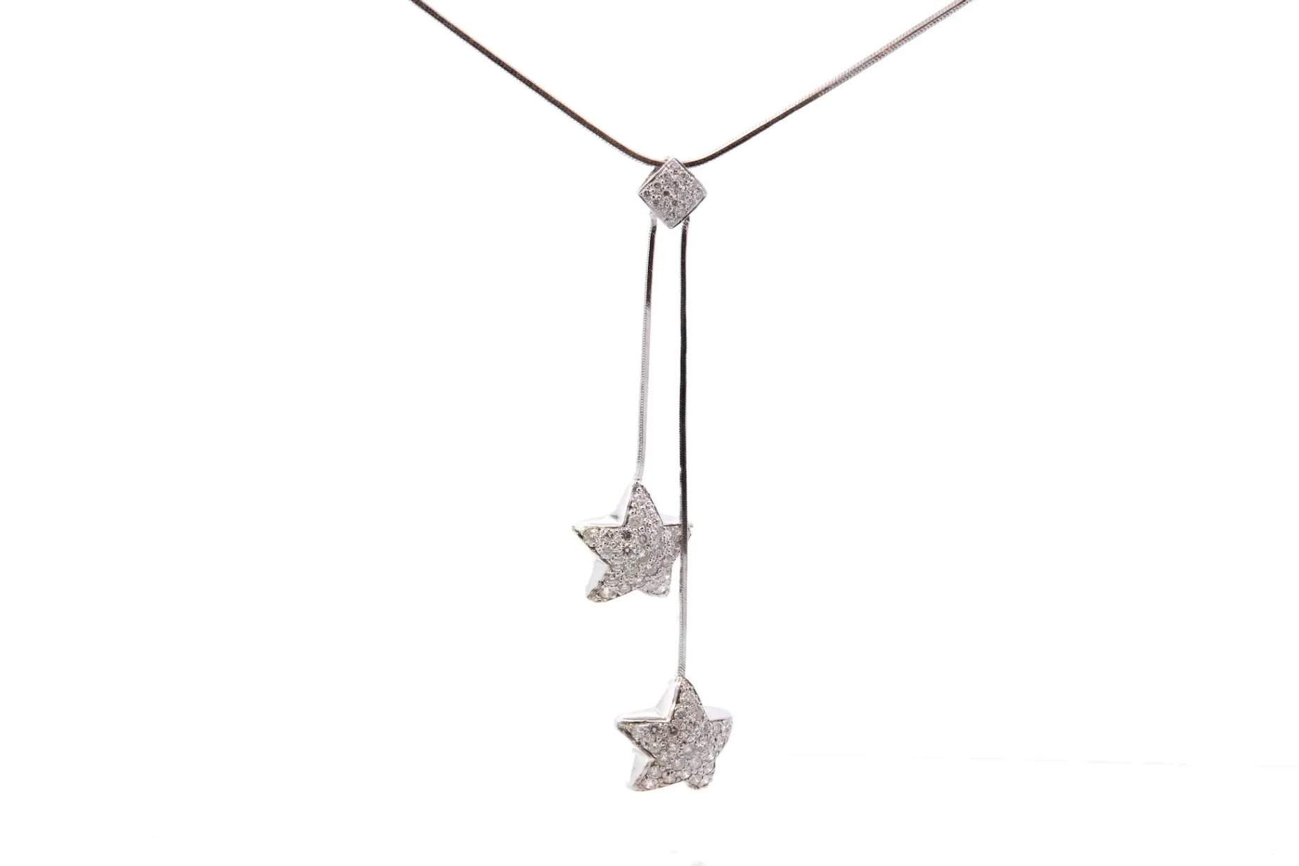 Bottazzi Blondeel Collier étoiles diamants en or blanc 18k Store
